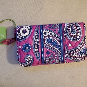 Vera Bradley accordion wallet. Boysenberry pattern
